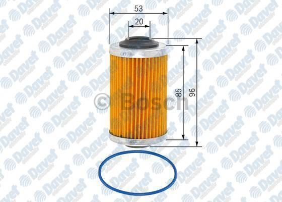 BOSCH F026407109 Yag Filtresi Alfa Romeo 159 3.2 Jts Saab 9-3 2.8 T Brera 3.2 Jts Camaro 3.6 Coupe Opel Insignia 2.8 V6 Turbo